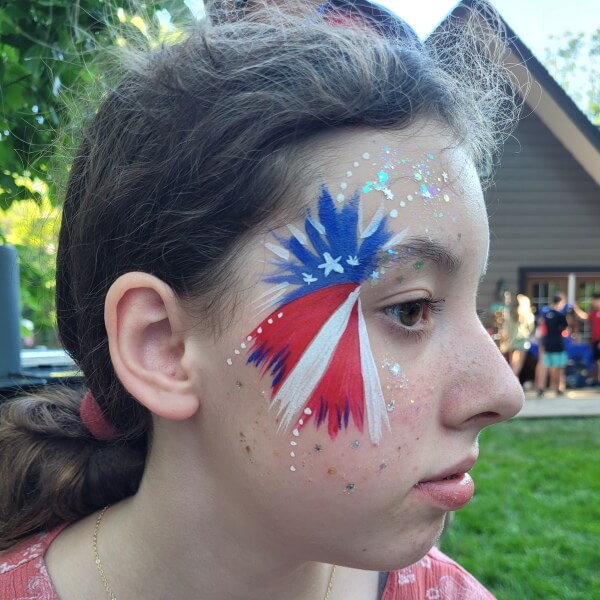 Face painting example 12 by Magic Dave's team